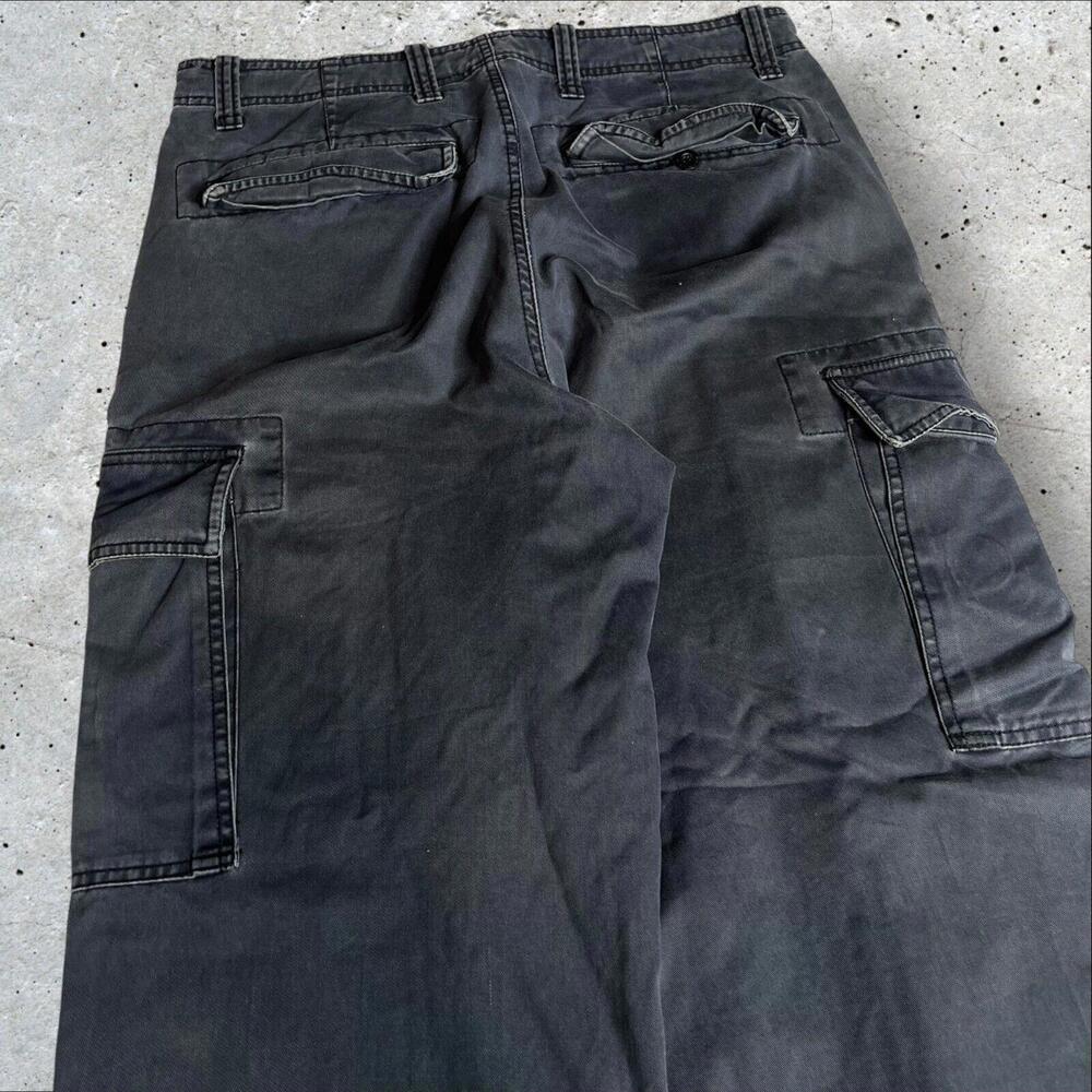 Y2k Old Navy Military Cargo Pants Utility Baggy Loose Fit Size 33x32 - Picture 1 of 6